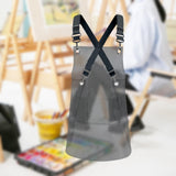 Maxbell Transparent Apron Gardening Durable Chef Apron Nordic DIY Occasion TPU Apron black