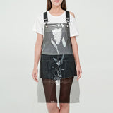 Maxbell Transparent Apron Gardening Durable Chef Apron Nordic DIY Occasion TPU Apron black