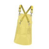 Maxbell Transparent Apron Gardening Durable Chef Apron Nordic DIY Occasion TPU Apron orange