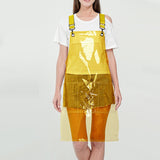 Maxbell Transparent Apron Gardening Durable Chef Apron Nordic DIY Occasion TPU Apron orange