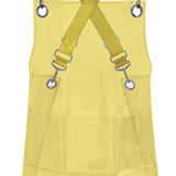 Maxbell Transparent Apron Gardening Durable Chef Apron Nordic DIY Occasion TPU Apron orange