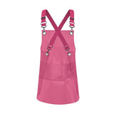 Maxbell Transparent Apron Gardening Durable Chef Apron Nordic DIY Occasion TPU Apron red