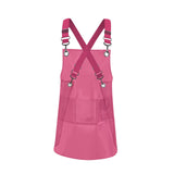 Maxbell Transparent Apron Gardening Durable Chef Apron Nordic DIY Occasion TPU Apron red