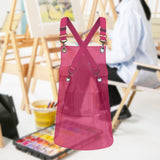Maxbell Transparent Apron Gardening Durable Chef Apron Nordic DIY Occasion TPU Apron red