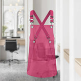 Maxbell Transparent Apron Gardening Durable Chef Apron Nordic DIY Occasion TPU Apron red