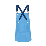 Maxbell Transparent Apron Gardening Durable Chef Apron Nordic DIY Occasion TPU Apron blue