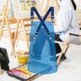 Maxbell Transparent Apron Gardening Durable Chef Apron Nordic DIY Occasion TPU Apron blue