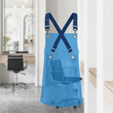 Maxbell Transparent Apron Gardening Durable Chef Apron Nordic DIY Occasion TPU Apron blue