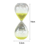 Maxbell Dream Bubble Hourglass Kitchen Durable Glass Liquid Timer for Friends Families 5.5cmx14cm