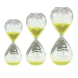 Maxbell Dream Bubble Hourglass Kitchen Durable Glass Liquid Timer for Friends Families 5.5cmx14cm
