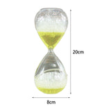 Maxbell Dream Bubble Hourglass Kitchen Durable Glass Liquid Timer for Friends Families 8cmx20cm