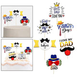 Maxbell 12x Cake Toppers DIY Decorative Cake Insert for Pastries Ornaments Gift Cake