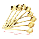 Maxbell 8 Pieces Milkshake Spoon Tableware Reusable Tea Spoon for Stirring Bar Party