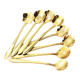 Maxbell 8 Pieces Milkshake Spoon Tableware Reusable Tea Spoon for Stirring Bar Party