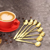 Maxbell 8 Pieces Milkshake Spoon Tableware Reusable Tea Spoon for Stirring Bar Party