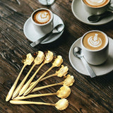 Maxbell 8 Pieces Milkshake Spoon Tableware Reusable Tea Spoon for Stirring Bar Party