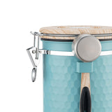 Maxbell Storage Jar with Lid Tea Leaves Storage Can for Restaurant Home Coffee Beans Blue