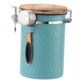Maxbell Storage Jar with Lid Tea Leaves Storage Can for Restaurant Home Coffee Beans Blue