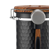 Maxbell Storage Jar with Lid Tea Leaves Storage Can for Restaurant Home Coffee Beans Black