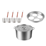 Maxbell Spaghetti Strainer Insert Set Fine Sieve Deep Fry Basket for Noodles Cooking 4 holes set
