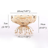 Maxbell Fruit Holder Candy Snack Tray Dried Food Plate for Candy Dining Table Snacks 25x19x16cm