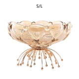 Maxbell Fruit Holder Candy Snack Tray Dried Food Plate for Candy Dining Table Snacks 25x19x16cm