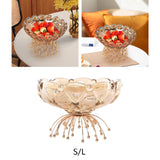 Maxbell Fruit Holder Candy Snack Tray Dried Food Plate for Candy Dining Table Snacks 25x19x16cm