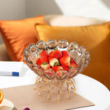 Maxbell Fruit Holder Candy Snack Tray Dried Food Plate for Candy Dining Table Snacks 25x19x16cm