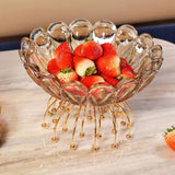 Maxbell Fruit Holder Candy Snack Tray Dried Food Plate for Candy Dining Table Snacks 25x19x16cm