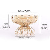 Maxbell Fruit Holder Candy Snack Tray Dried Food Plate for Candy Dining Table Snacks 20x16x14cm