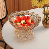 Maxbell Fruit Holder Candy Snack Tray Dried Food Plate for Candy Dining Table Snacks 20x16x14cm