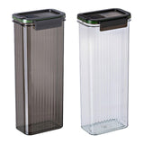 Maxbell Spaghetti Container Pasta Storage Container Airtight for Pasta Beans Cereals Grey