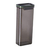 Maxbell Spaghetti Container Pasta Storage Container Airtight for Pasta Beans Cereals Grey