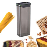 Maxbell Spaghetti Container Pasta Storage Container Airtight for Pasta Beans Cereals Grey