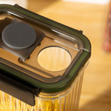 Maxbell Spaghetti Container Pasta Storage Container Airtight for Pasta Beans Cereals Clear