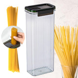 Maxbell Spaghetti Container Pasta Storage Container Airtight for Pasta Beans Cereals Clear