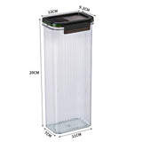 Maxbell Spaghetti Container Pasta Storage Container Airtight for Pasta Beans Cereals Clear