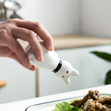 Maxbell 2x Seasoning Containers Cute Dog Shaped Spice Container for Restaurant Cafes