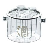 Maxbell Glass Sake Set Serving Gift Unique Sake Tank Clear for Hotel Restaurant Home