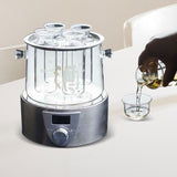 Maxbell Glass Sake Set Serving Gift Unique Sake Tank Clear for Hotel Restaurant Home