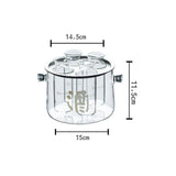 Maxbell Glass Sake Set Serving Gift Unique Sake Tank Clear for Hotel Restaurant Home