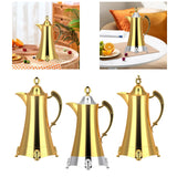 Maxbell Insulated Coffee Carafe Arabic Thermal Coffee Pot for Eid Mubarak Gatherings A