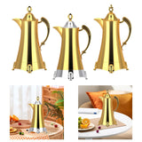 Maxbell Insulated Coffee Carafe Arabic Thermal Coffee Pot for Eid Mubarak Gatherings A