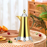 Maxbell Insulated Coffee Carafe Arabic Thermal Coffee Pot for Eid Mubarak Gatherings B