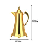 Maxbell Insulated Coffee Carafe Arabic Thermal Coffee Pot for Eid Mubarak Gatherings C