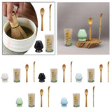 Maxbell Japanese Matcha Set Japanese Tea Utensils Traditional Gifts Matcha Whisk Set white