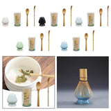 Maxbell Japanese Matcha Set Japanese Tea Utensils Traditional Gifts Matcha Whisk Set white