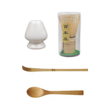 Maxbell Japanese Matcha Set Japanese Tea Utensils Traditional Gifts Matcha Whisk Set white