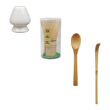 Maxbell Japanese Matcha Set Japanese Tea Utensils Traditional Gifts Matcha Whisk Set white