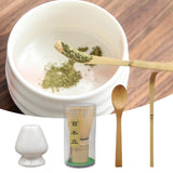 Maxbell Japanese Matcha Set Japanese Tea Utensils Traditional Gifts Matcha Whisk Set white